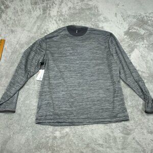 Mens Bass Outdoor XL Gray Quarter-Zip Long Sleeve Pullover NWT 6275